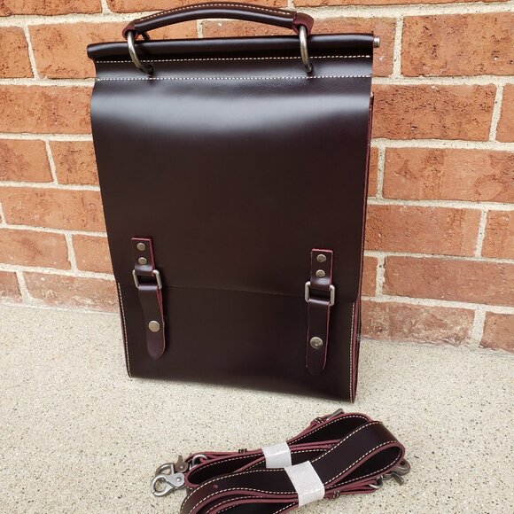 stylish leather backpack
